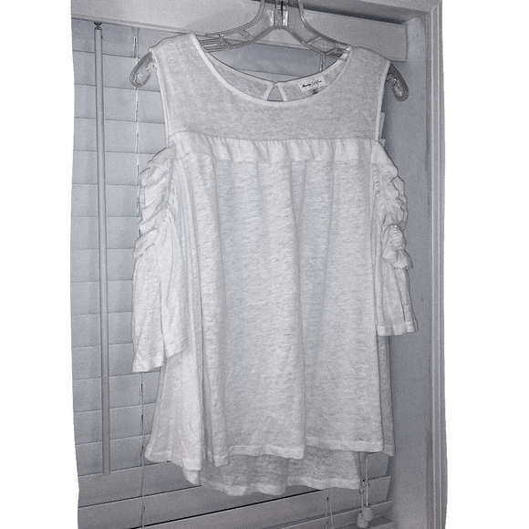 Anthropologie Meadow Rue Boho Cold Shoulder Top - Picture 6 of 8